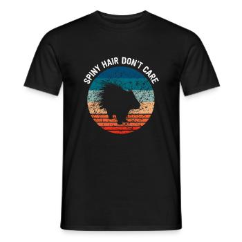 Stachelschweine Designs für Tierliebhaber Nagetier - Männer T-Shirt - Schwarz - Vorne - AI Model Male 178 light (178cm)