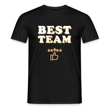 Best Team - Männer T-Shirt - Schwarz - Vorne - AI Model Male 178 light (178cm)