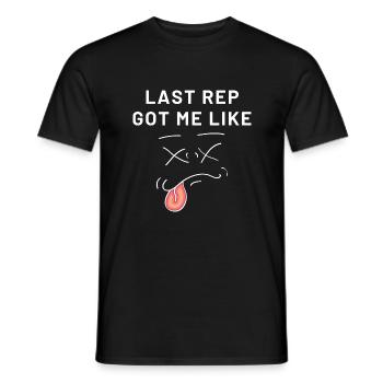 La dernière répétition m’a fait aimer - T-shirt homme - noir - Devant - AI Model Male 178 light (178cm)