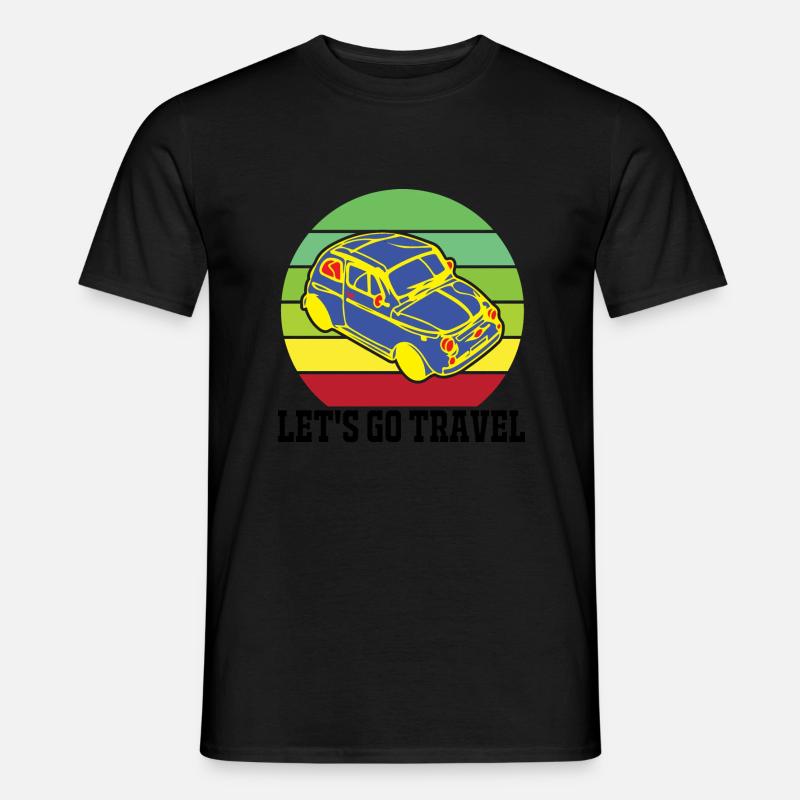 lass uns reisen - Männer T-Shirt - Schwarz