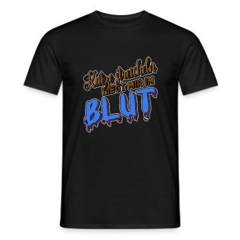 meerkatze katze weihnachten witzig lustiger spruch - Männer T-Shirt - Schwarz - Vorne - AI Model Male 178 light (178cm)