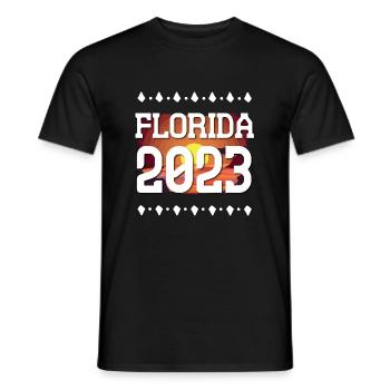 Florida 2023 - Men's T-Shirt - black - Front - AI Model Male 178 light (178cm)
