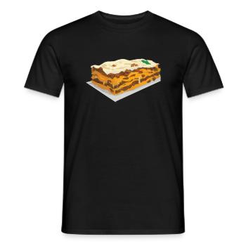 Lasagne Comique - T-shirt homme - noir - Devant - AI Model Male 178 light (178cm)
