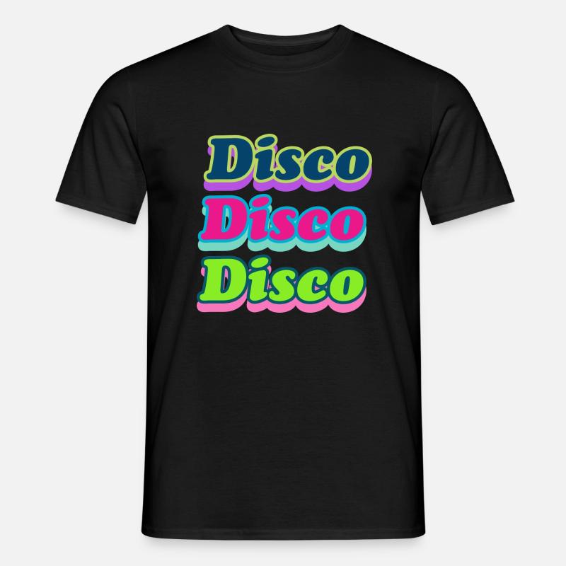 Disco - Männer T-Shirt - Schwarz