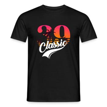 Vintage 1939-39e anniversaire - T-shirt homme - noir - Devant - AI Model Male 178 light (178cm)