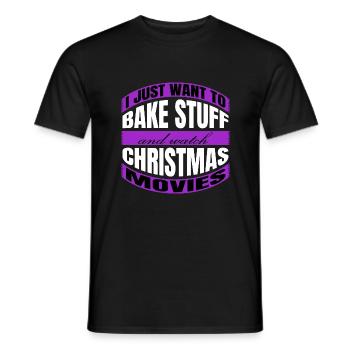 confectioner bake couples awesome baby baking - Männer T-Shirt - Schwarz - Vorne - AI Model Male 178 light (178cm)