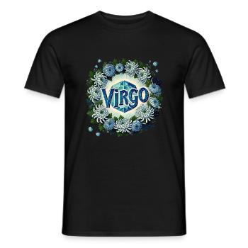 Vierge - T-shirt homme - noir - Devant - AI Model Male 178 light (178cm)