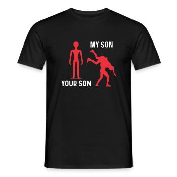 Dein Sohn Mein Sohn - Männer T-Shirt - Schwarz - Vorne - AI Model Male 178 light (178cm)