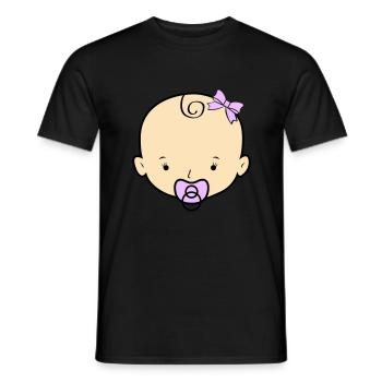 Bébé - T-shirt homme - noir - Devant - AI Model Male 178 light (178cm)