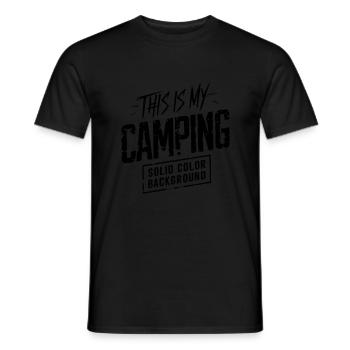 c'est mon camping - T-shirt homme - noir - Devant - AI Model Male 178 light (178cm)