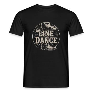 Formation de groupe de danse en ligne My Dance Sport - T-shirt homme - noir - Devant - AI Model Male 178 light (178cm)