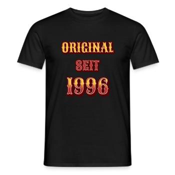 ORIGINAL SEIT 1996 - Männer T-Shirt - Schwarz - Vorne - AI Model Male 178 light (178cm)