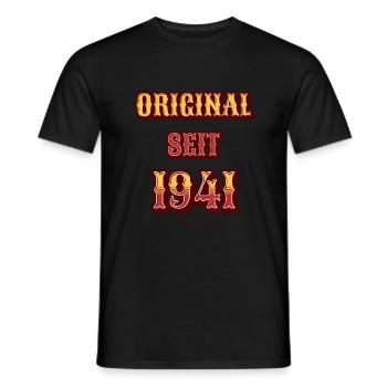 ORIGINAL SEIT 1941 - Männer T-Shirt - Schwarz - Vorne - AI Model Male 178 light (178cm)