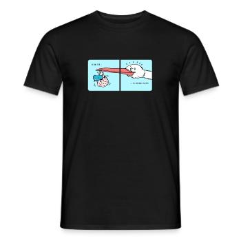 cigogne - T-shirt homme - noir - Devant - AI Model Male 178 light (178cm)