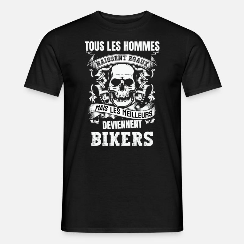 les meilleurs deviennent bikers - T-shirt homme - noir