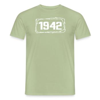 Vintage Made In 1942 - 82 Year Anniversary - Men's T-Shirt - sage - Front - AI Model Male 178 light (178cm)