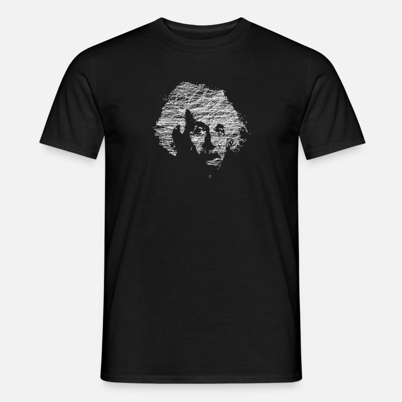 Einstein - Männer T-Shirt - Schwarz