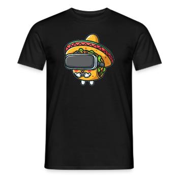 Süßer Taco Fast Food Cartoon VR Virtual Reality Me - Männer T-Shirt - Schwarz - Vorne - AI Model Male 178 light (178cm)