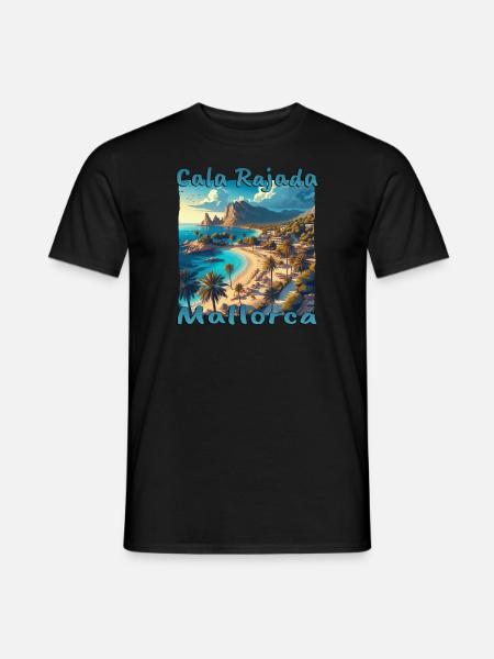 Cala Rajada Mallorca Sommerurlaub Strand Sonne Pal - Männer T-Shirt - Schwarz