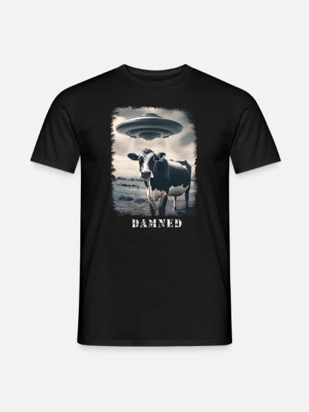 Verdammt das Ufo ist wieder da - Männer T-Shirt - Schwarz