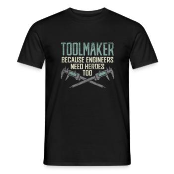 Artisanat en métal d'outillage - T-shirt homme - noir - Devant - AI Model Male 178 light (178cm)