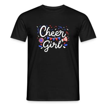 Cheer Girl - Männer T-Shirt - Schwarz - Vorne - AI Model Male 178 light (178cm)