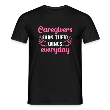 Pflegerinnen und Pfleger verdienen sich jeden Tag - Männer T-Shirt - Schwarz - Vorne - AI Model Male 178 light (178cm)