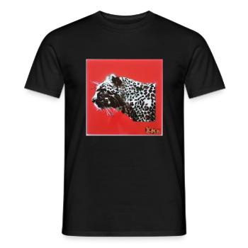 Félin - T-shirt homme - noir - Devant - AI Model Male 178 light (178cm)