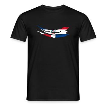 Dominican Republic Flag Dom Rep Flag Travel - Men's T-Shirt - black - Front - AI Model Male 178 light (178cm)