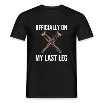 Gebrochenes Bein - Männer T-Shirt - Schwarz - Vorne - AI Model Male 178 light (178cm)