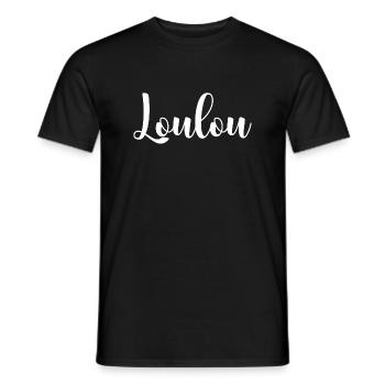 loulou - T-shirt homme - noir - Devant - AI Model Male 178 light (178cm)
