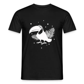 Tukan Zoo Vogel Tierfreund Naturschutz - Männer T-Shirt - Schwarz - Vorne - AI Model Male 178 light (178cm)