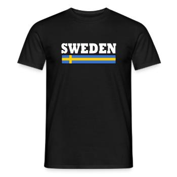 Schweden - T-shirt homme - noir - Devant - AI Model Male 178 light (178cm)