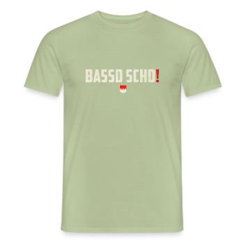 Bassd Scho - Franken Dialekt Spruch Fränkisch - Männer T-Shirt - Sage - Vorne - AI Model Male 178 light (178cm)