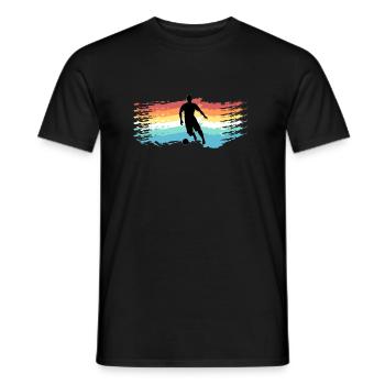 Fussball - Männer T-Shirt - Schwarz - Vorne - AI Model Male 178 light (178cm)