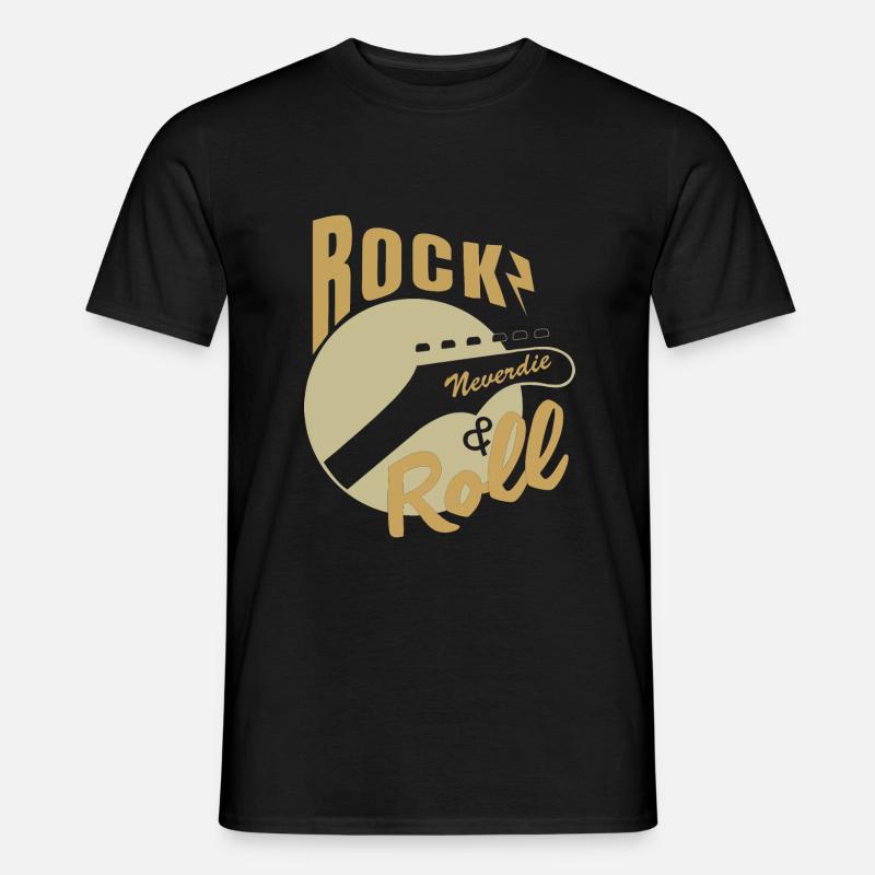 Rock n Roll - Männer T-Shirt - Schwarz