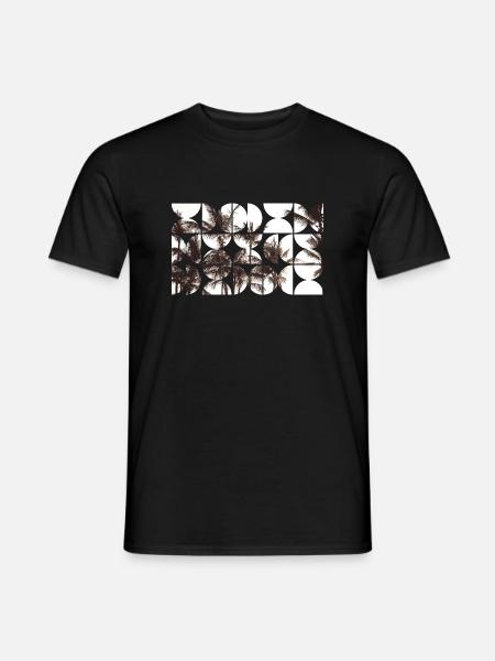 Vintage Palm Pattern - Men's T-Shirt - black