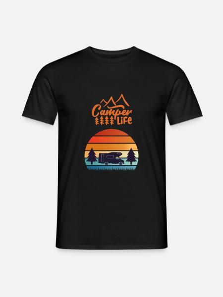 Camper Life Alcove Mobile - Men's T-Shirt - black
