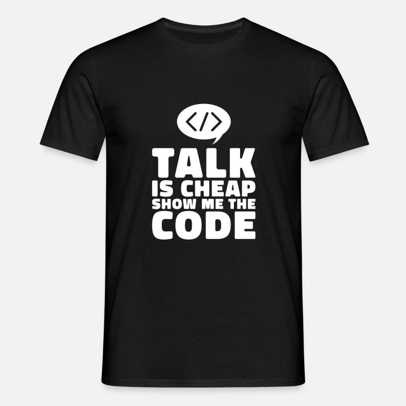 Programmierer Coder Software Entwickler - Männer T-Shirt - Schwarz