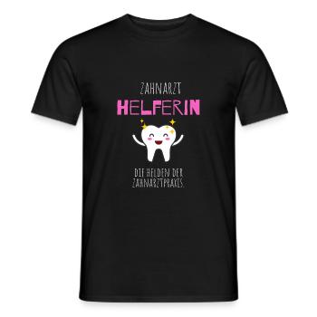 Zahnarzt Helferin - Männer T-Shirt - Schwarz - Vorne - AI Model Male 178 light (178cm)