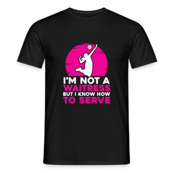 Volleyball Beach Volleyball - Men's T-Shirt - black - Front - AI Model Male 178 light (178cm)