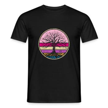 Meditation Yoga Chakra Pilates Baum des Lebens - Männer T-Shirt - Schwarz - Vorne - AI Model Male 178 light (178cm)