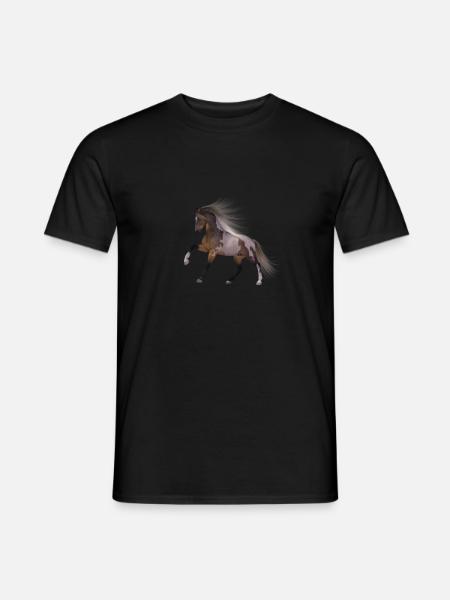 Pferd Geschenk Geschenkidee - Männer T-Shirt - Schwarz