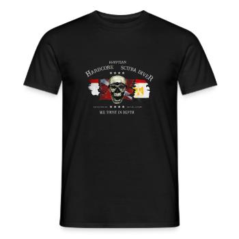 Plongeur égyptien plongeur extrême - egypte - T-shirt homme - noir - Devant - AI Model Male 178 light (178cm)