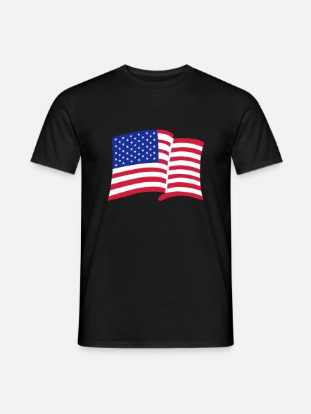 america - Men's T-Shirt - black
