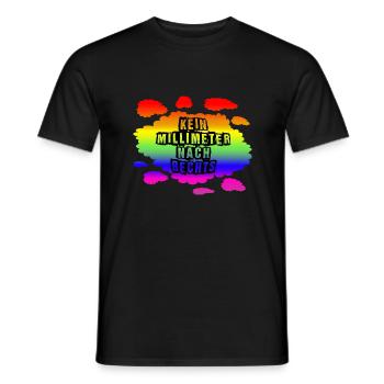 AfD stoppen gegen rechts Demokratie Vielfalt links - Männer T-Shirt - Schwarz - Vorne - AI Model Male 178 light (178cm)