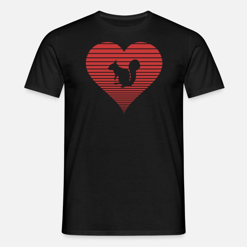 Eichhörnchen - Männer T-Shirt - Schwarz