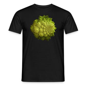Romanesco - Fraktale in der Natur - Männer T-Shirt - Schwarz - Vorne - AI Model Male 178 light (178cm)