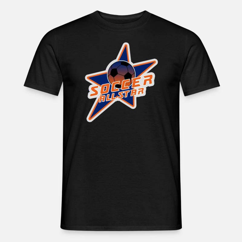 Fußball star - Männer T-Shirt - Schwarz