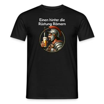 Bière - Toast aux Romains de One Behind the Armor - T-shirt homme - noir - Devant - AI Model Male 178 light (178cm)